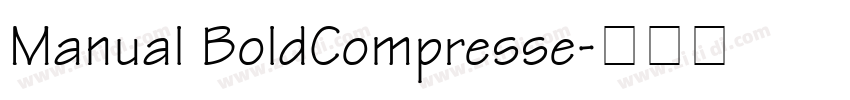 Manual BoldCompresse字体转换
